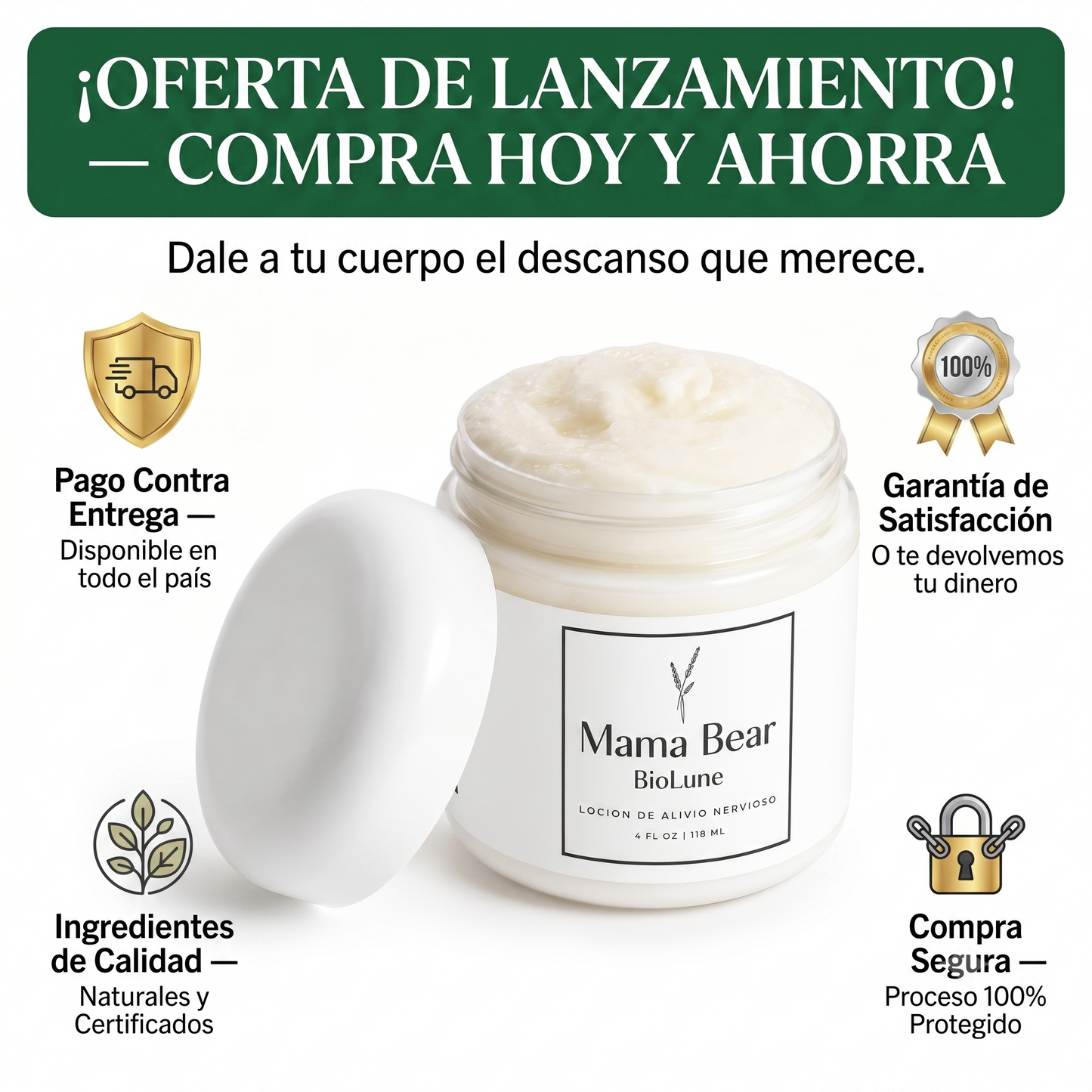 Mama Bear | Alivia la sensación de tensión muscular - Relajar el cuerpo