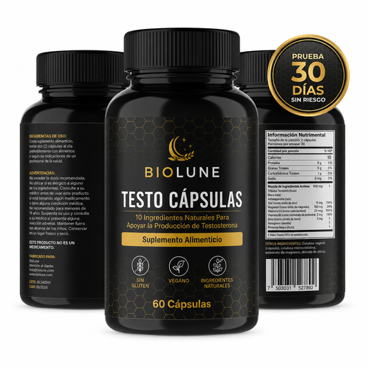 Purity Testo BioLune | Aumenta energía, testosterona y vitalidad masculina.