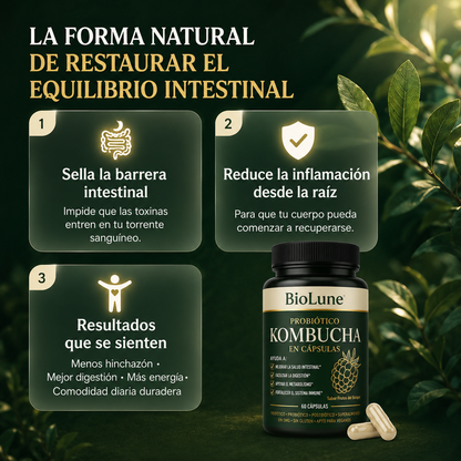 Probiótico Kombucha | Mejora Tu Salud Intestinal