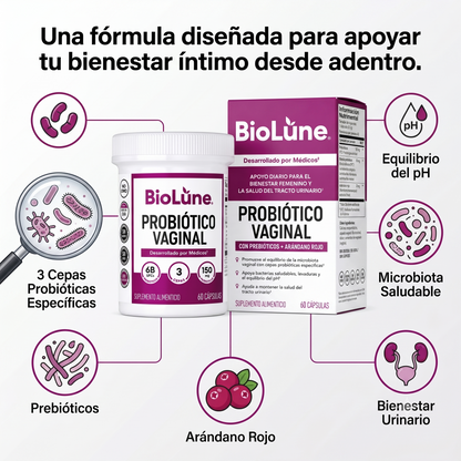 Probiótico Vaginal | Equilibrio natural del pH vaginal.