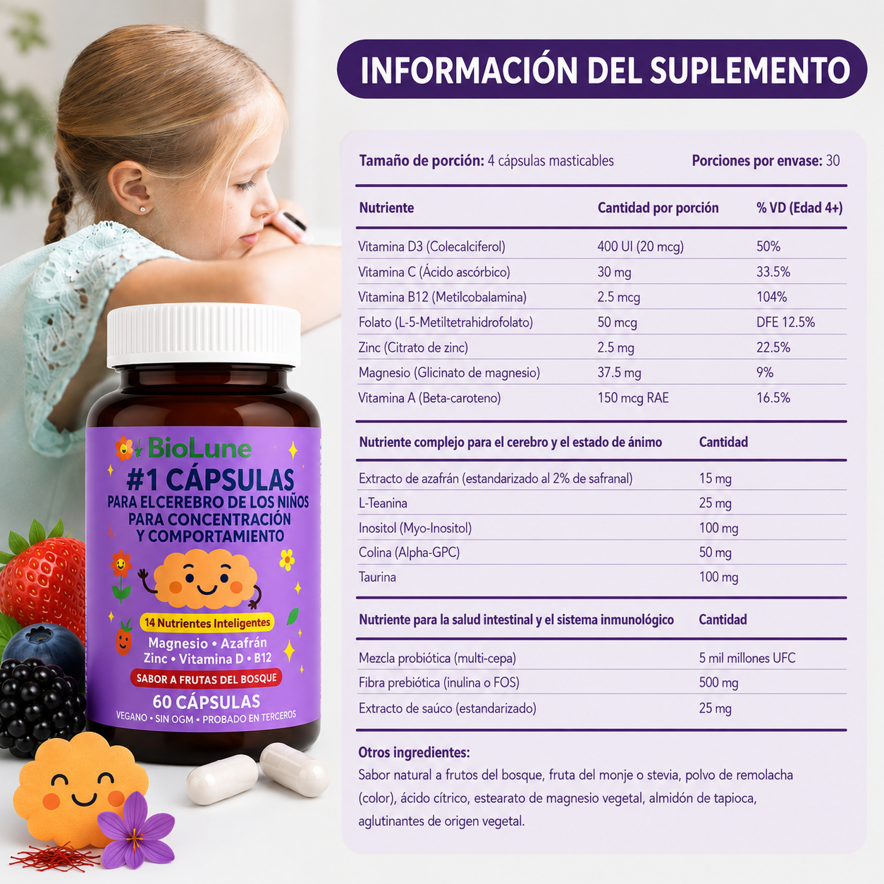 Cápsulas para la concentración | BioLune