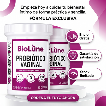 Probiótico Vaginal | Equilibrio natural del pH vaginal.