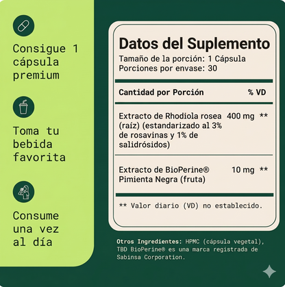 Adaptógeno Natural BioLune | Reduce el cansancio mental - Mejora la concentración