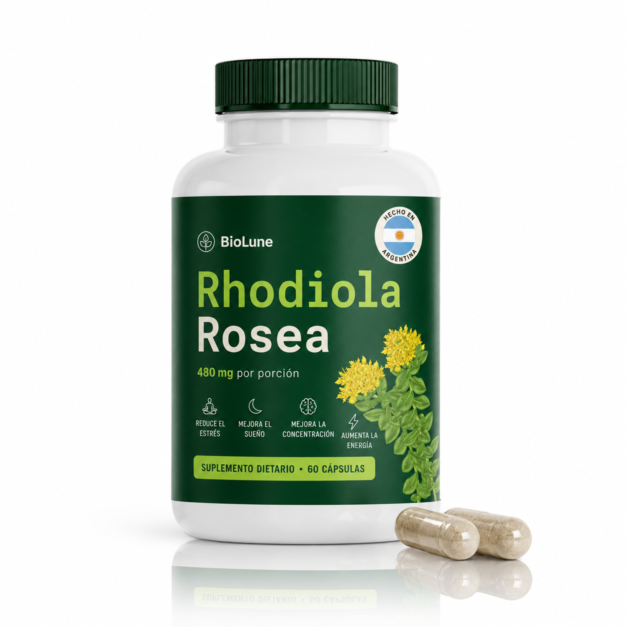 Adaptógeno Natural BioLune | Reduce el cansancio mental - Mejora la concentración