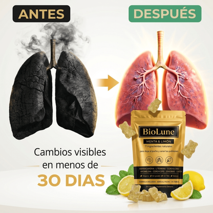 Respira BioLune- Gomitas para Dejar de Fumar