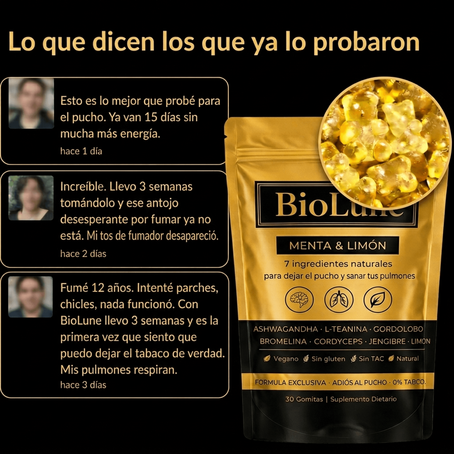 Respira BioLune- Gomitas para Dejar de Fumar
