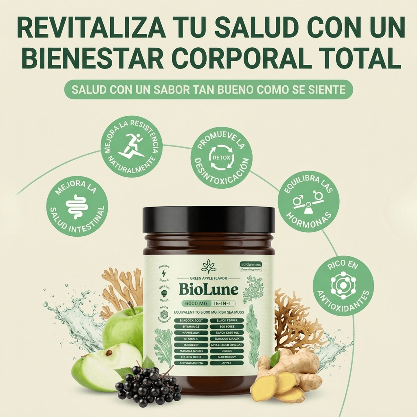 Sea Moss - Gomitas Multivitamínicas 16n1