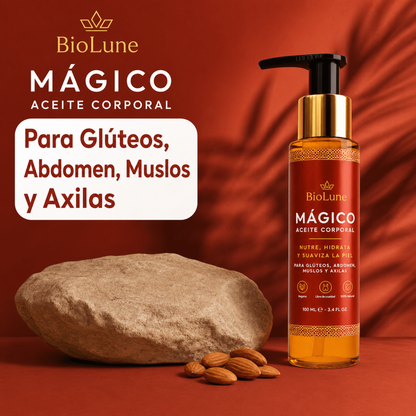 Aceite Corporal Mágico | Mejorar tu Suavidad, Elasticidad y Luminosidad